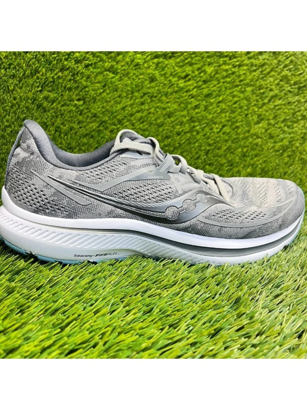 Saucony Omni 21 Women Size 10W Gray White Athletic Running Walking Shoes Sneaker